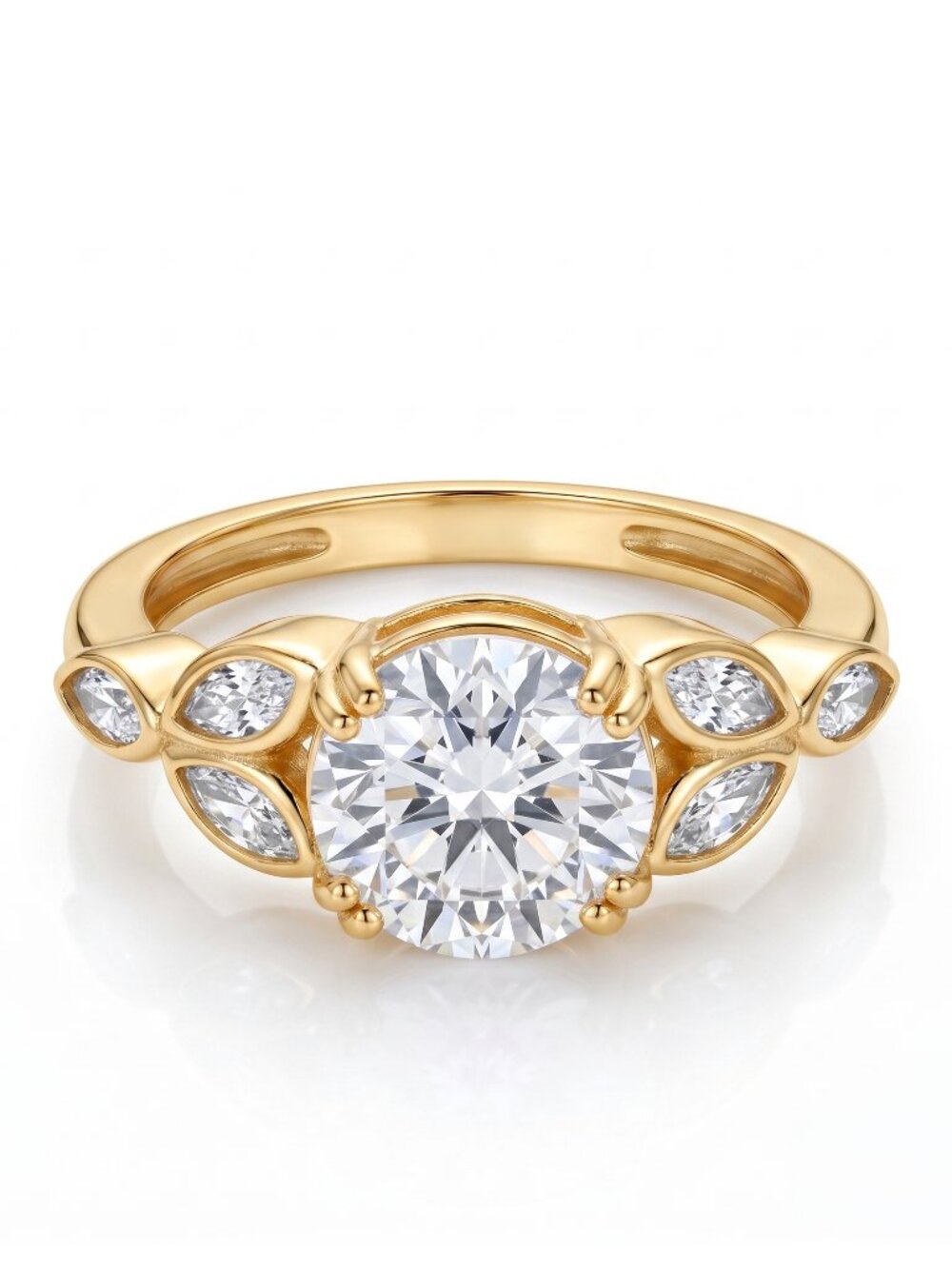Charmed Aroma Vintage-inspired ring, size 6,  Gold Finish
